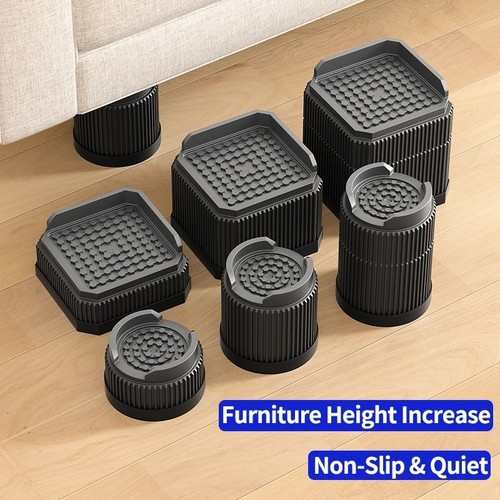 Adjustable furniture risers - adjustable,