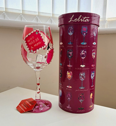 Lolita hand painted wine - lolita, hand-painted