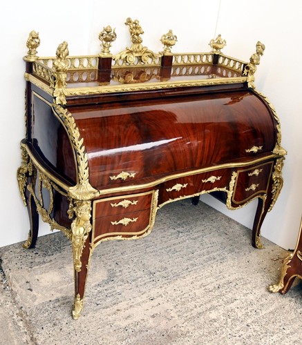 French desk bureau - french, cylinder