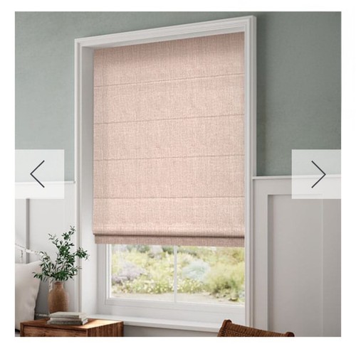 Pink roman blackout blind - roman,