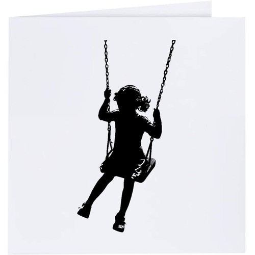Girl swing silhouette - 'girl, on