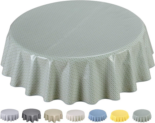 Round oilcloth pvc - round,