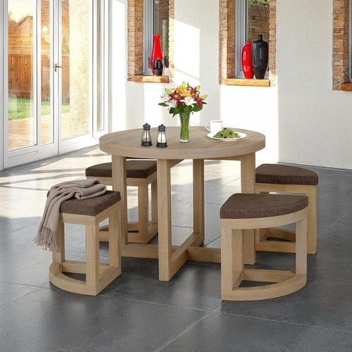 Space saving round wooden - space,