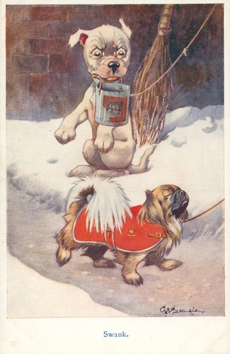 Bonzo postcard george - george, e