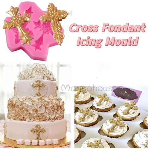 Cross silicone fondant - 3d,