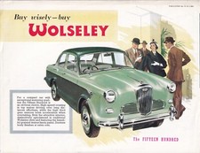 BUY WISELY-BUY WOLSELEY, THE FIFTEEN HUNDRED BROCHURE, DATED 9/58.