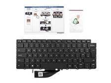 Genuine DELL XPS 13 7390 9310 2-in-1 UK Keyboard BACKLIT with £ Key 68Y4M C8WV6