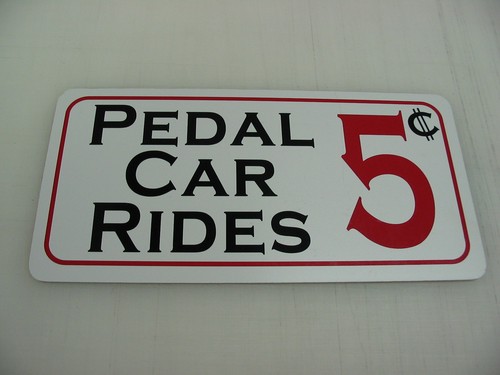 Vintage style pedal car - car, rides