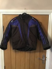 Frank Thomas Kids Motorbike Jacket Size L Black/Blue