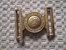 QEII ROYAL MARINES COMMANDO DRESS BELT BRASS BUCKLE 