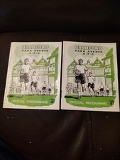 BRADFORD PARK AVENUE V PETERBOROUGH UNITED 1ST SEASON 1960/61 BOTH PROGRAMMES