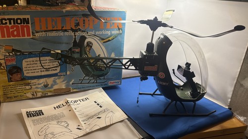 Vintage action man helicopter - action,