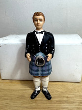 Scottish Groom Male in Kilt Wedding Cake Topper Large 6” Figure New Boxed