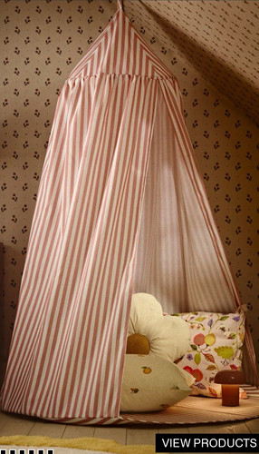 Pink white striped reading - white,