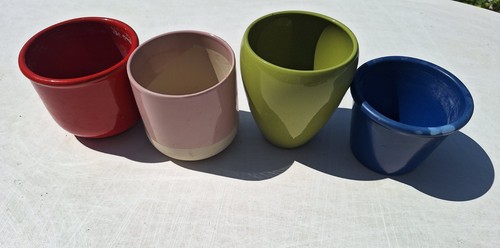 Small ceramic pots mixed - 4,