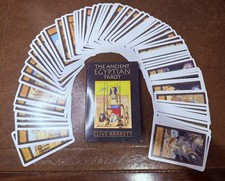 OOP Rare vintage The Ancient Egyptian Tarot cards and book Set 1994 78 card deck