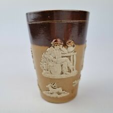 Antique Royal Doulton Stoneware Harvest Beaker 11cm High