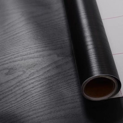 Black wood grain wallpaper - wood,