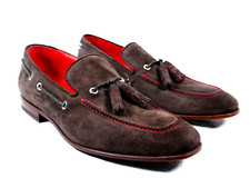 Jeffery-West Italian MAINLINE - 'THE COLONY' Brown Suede Tassel Loafer RRP £345