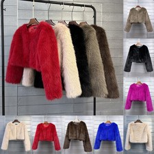 Ladies Shaggy Faux Fur Fleece