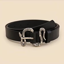 Black Belt With Silver Western