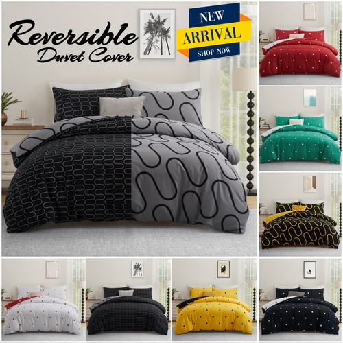 Reversible duvet quilt cover - duvet,