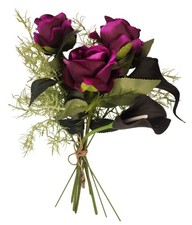 Gothic Purple Rose Bouquet