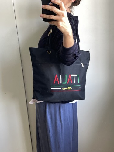 Italian canvas tote bag - italian,