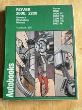 Workshop Manual, Rover 2000 SC, TC, 2200 SC TC 1963 - 1976