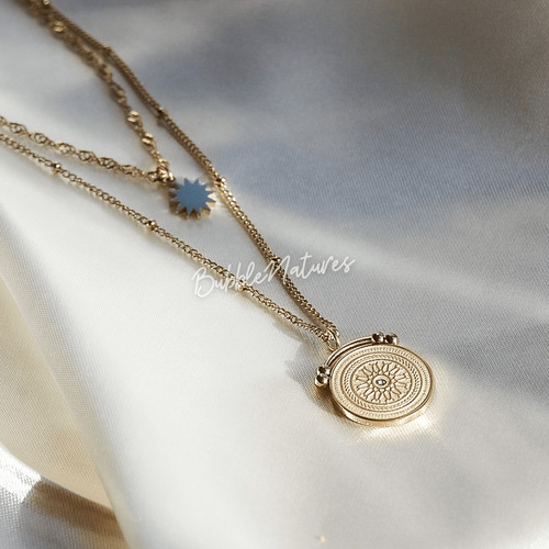 Gold plated necklace double - plated,