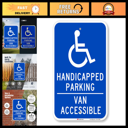 Handicapped parking sign van - sign,