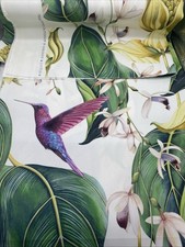 Osborne and Little "Trailing Orchid Outdoor" Fabric Remnant 134x84cm Colourful