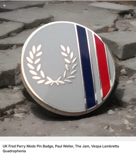 Fred perry mods pin badge - pin,
