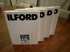 1 x Box 25 sheets ILFORD FP4  4x5 Expired 2020