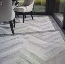London Grey Oak Herringbone