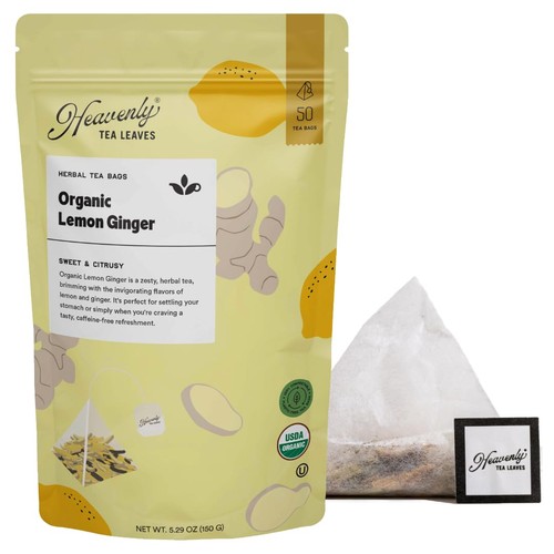 Organic lemon ginger 50 - organic, (50