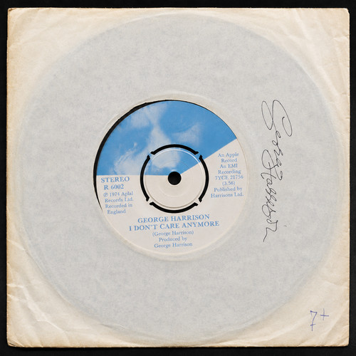 George harrison signed apple - george,