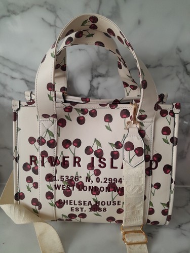 River island cherry print tote - island,