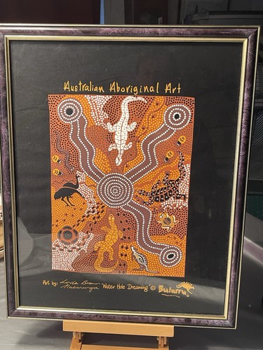 Linda brown framed - brown, australian