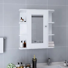  Bathroom Mirror Cabinet Washroom Vanity Storage Unit Wall Mounted Cabinet C4D8