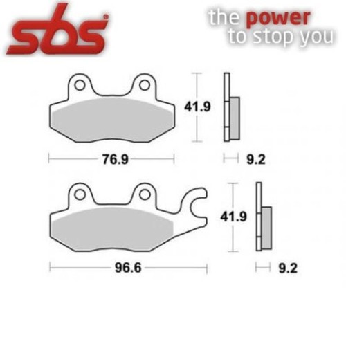 Pair brake pads - brake, 119ms