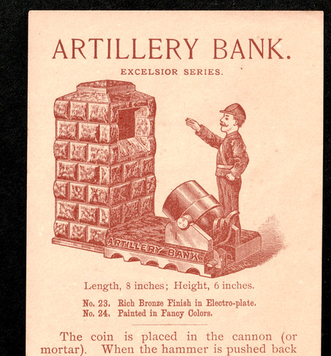 Artillery bank mechanical toy - artillery,