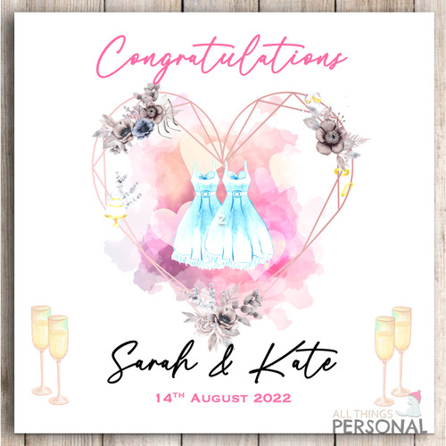 Personalised mrs and - mrs,