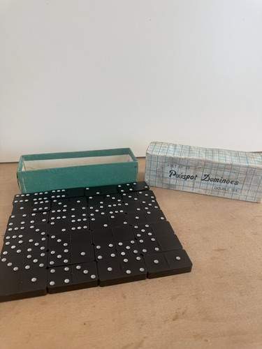 Vintage pinspot dominoes - vintage, set