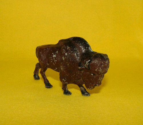 Vintage painted lead - lead, buffalo