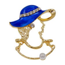 Beautiful Antique Lady BLUE