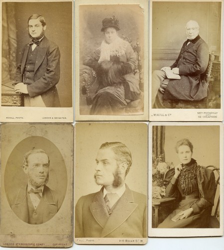Six cdv photographic - six,