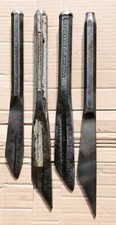 Vintage Spear and Jackson Cold Chisels Made In England, Masonry, Builders,×4