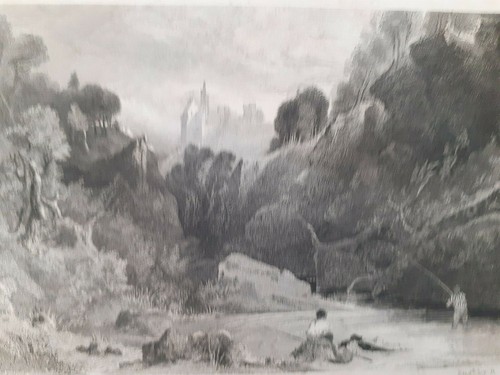1838 scottish engraving roslin - 1838,