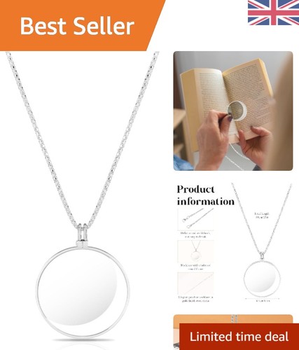 Portable magnifier necklace - 5x,